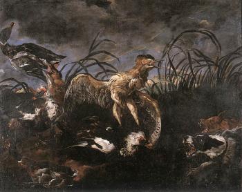 簡 法伊特 Bittern and Ducks Startled by Dogs 簡 法伊特 Bittern and Ducks Startled by Dogs